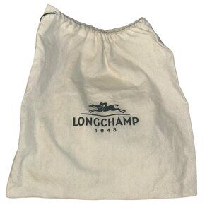 Longchamp 1948  Paris france white drawstring dustbag